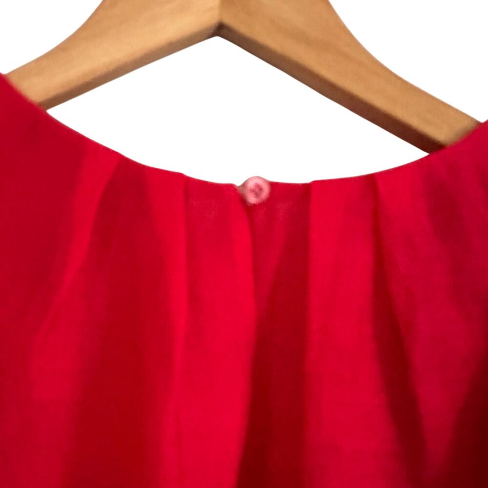 BCBGMaxazria Red Chiffon Blouse - Picture 7 of 7